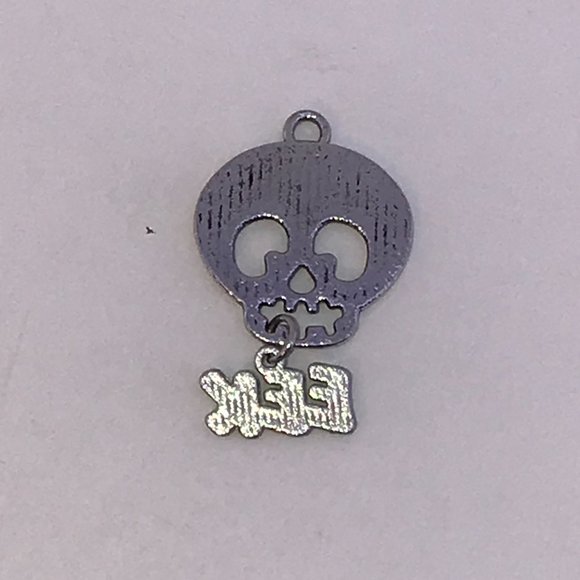 Skull with Eek dangle Charm - Picture 2 of 2
